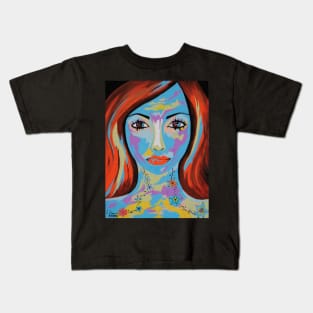 AVANI Pretty Woman Acrylic Painting Kids T-Shirt